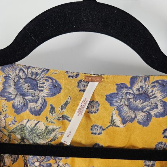 Free People Floral Golden Combo In The Mood For Love Jumpsuit S - Picture 8 of 11